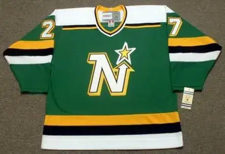 SHANE CHURLA Minnesota North Stars 1989 CCM Vintage Throwback NHL Jersey