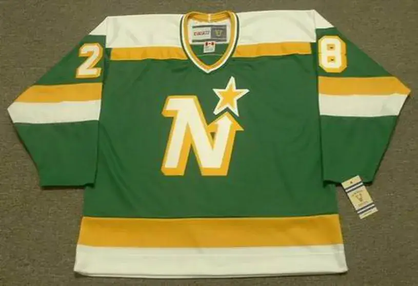 STEVE CHRISTOFF Minnesota North Stars 1981 CCM Vintage Throwback NHL Jersey