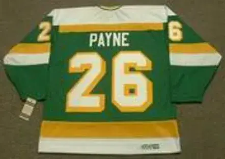 STEVE PAYNE Minnesota North Stars 1981 CCM Vintage Throwback NHL Jersey 
