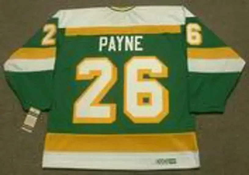 STEVE PAYNE Minnesota North Stars 1981 CCM Vintage Throwback NHL Jersey 