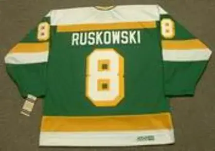 TERRY RUSKOWSKI Minnesota North Stars 1987 CCM Vintage Throwback NHL Jersey 