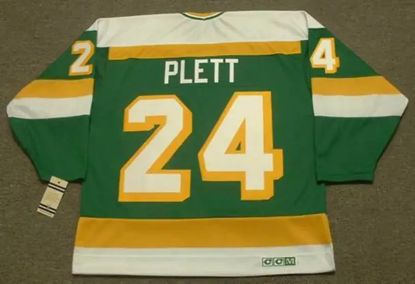 WILLI PLETT Minnesota North Stars 1983 CCM Vintage Throwback NHL Jersey 