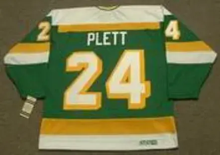 WILLI PLETT Minnesota North Stars 1983 CCM Vintage Throwback NHL Jersey 