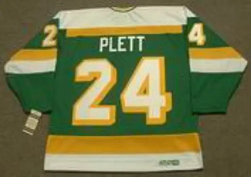 WILLI PLETT Minnesota North Stars 1983 CCM Vintage Throwback NHL Jersey 
