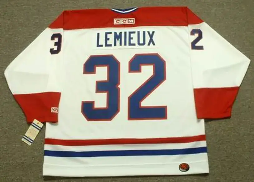 CLAUDE LEMIEUX Montreal Canadiens 1986 CCM Throwback Home NHL Jersey 
