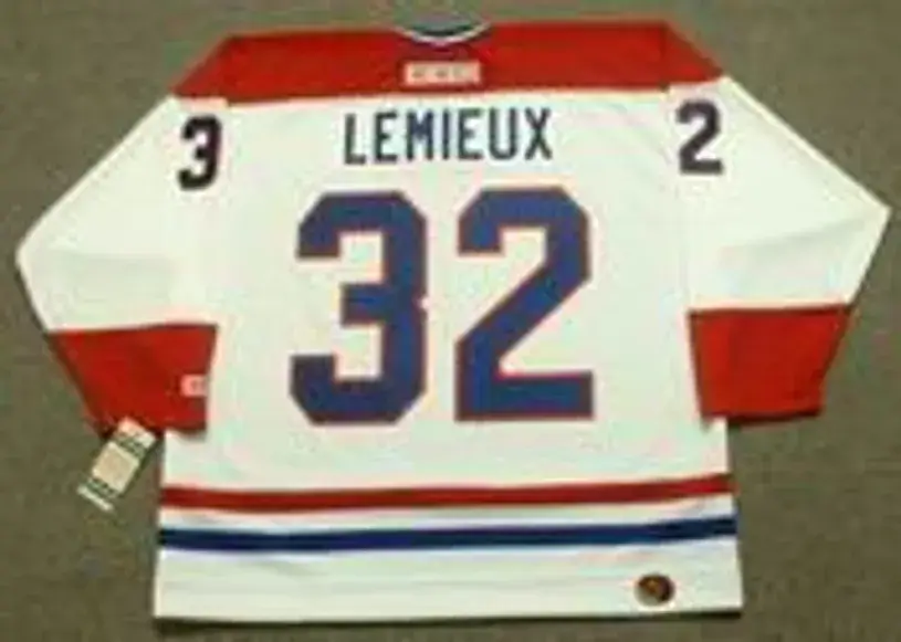 CLAUDE LEMIEUX Montreal Canadiens 1986 CCM Throwback Home NHL Jersey 