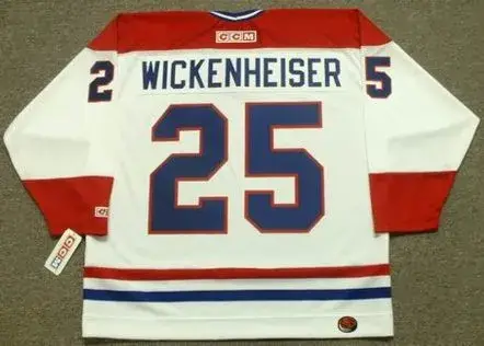DOUG WICKENHEISER Montreal Canadiens 1982 CCM Throwback Home NHL Jersey 