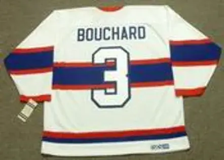 EMILE BOUCHARD Montreal Canadiens 1946 CCM Vintage Throwback NHL Jersey 
