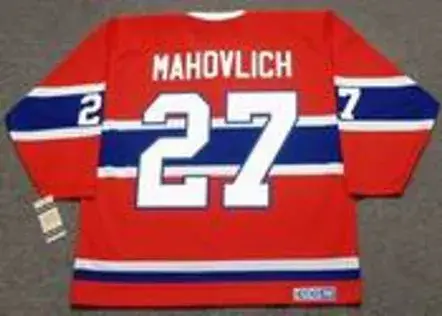 FRANK MAHOVLICH Montreal Canadiens 1973 CCM Vintage Throwback NHL Hockey Jersey 