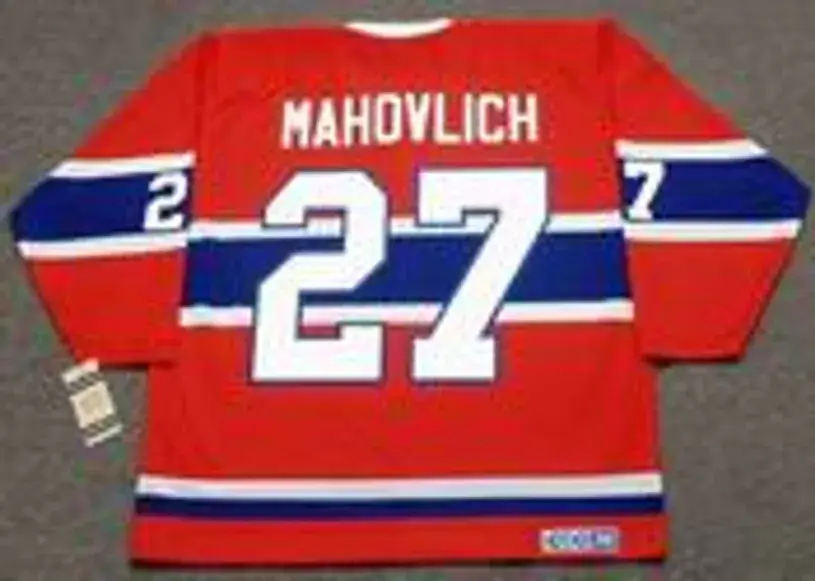 FRANK MAHOVLICH Montreal Canadiens 1973 CCM Vintage Throwback NHL Hockey Jersey 