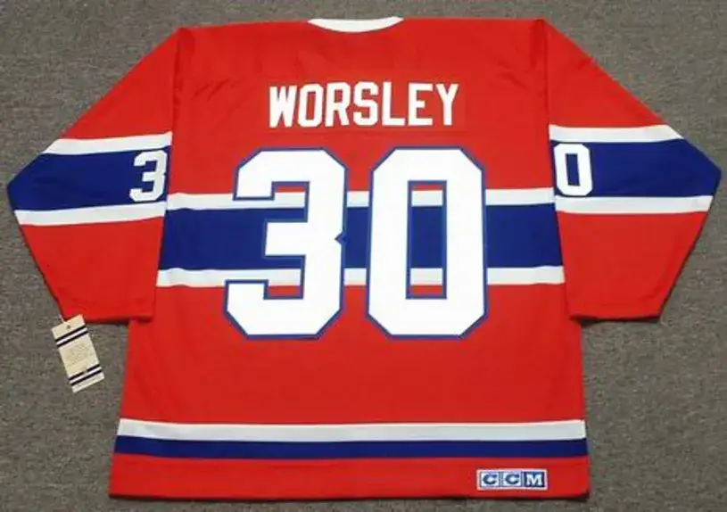 GUMP WORSLEY Montreal Canadiens 1965 Home CCM Throwback NHL Hockey Jersey 