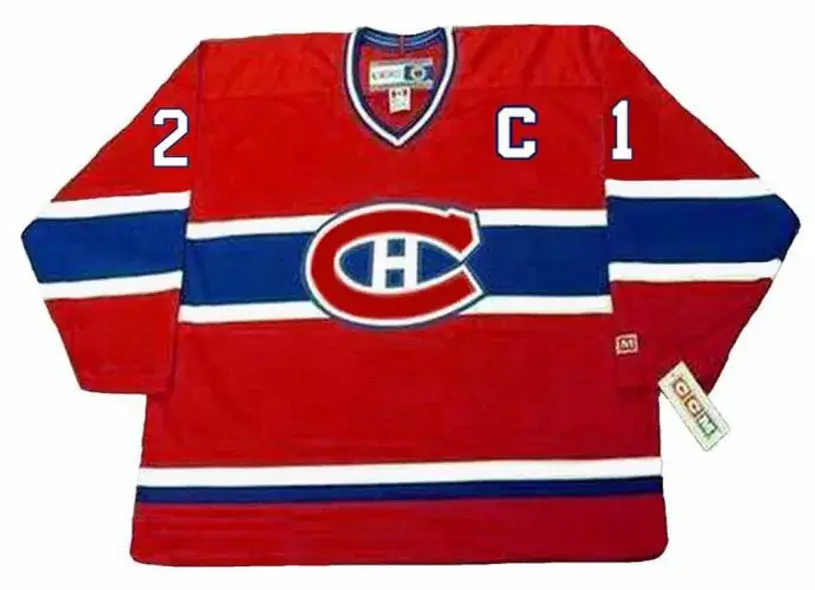 GUY CARBONNEAU Montreal Canadiens 1993 Away CCM Throwback NHL Hockey Jersey