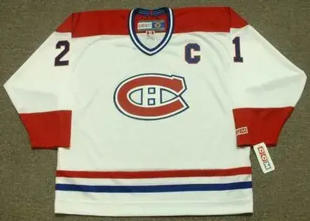 GUY CARBONNEAU Montreal Canadiens 1993 Home CCM Throwback NHL Hockey Jersey