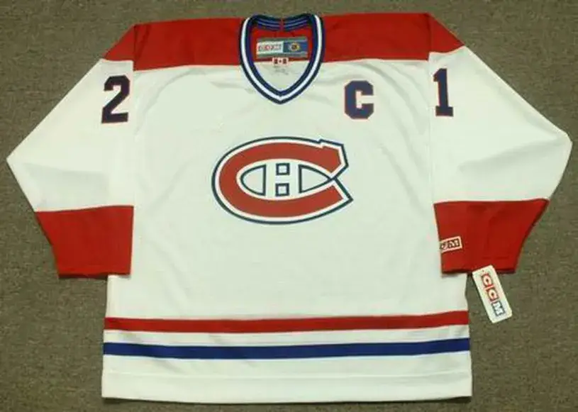GUY CARBONNEAU Montreal Canadiens 1993 Home CCM Throwback NHL Hockey Jersey