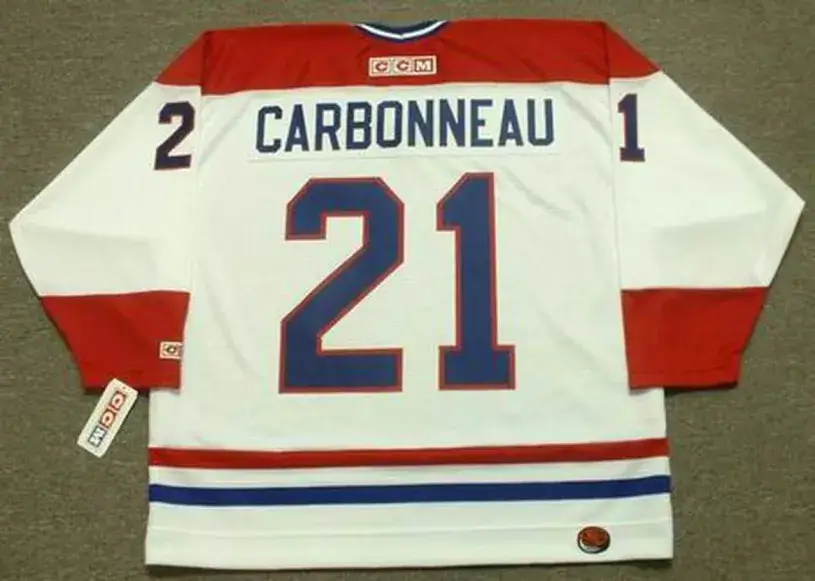 GUY CARBONNEAU Montreal Canadiens 1993 Home CCM Throwback NHL Hockey Jersey 