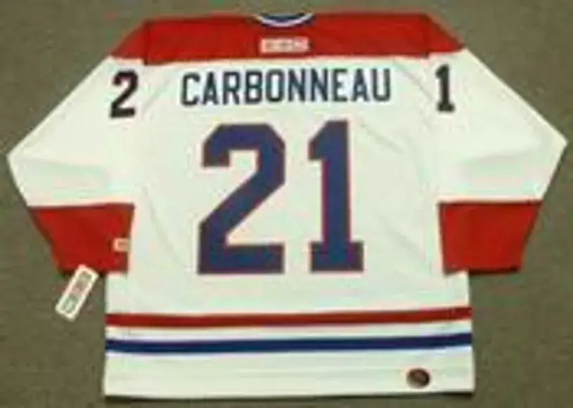 GUY CARBONNEAU Montreal Canadiens 1993 Home CCM Throwback NHL Hockey Jersey 