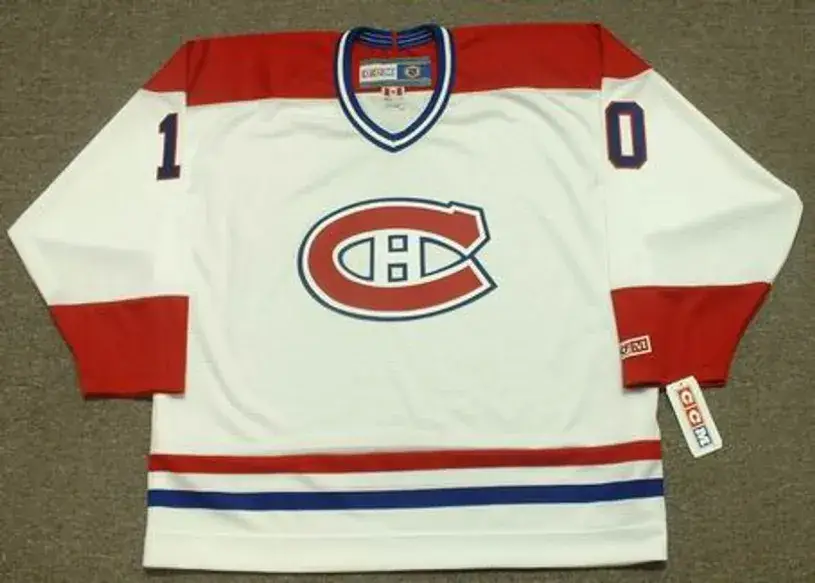 GUY LAFLEUR Montreal Canadiens 1983 CCM Throwback Home NHL Jersey