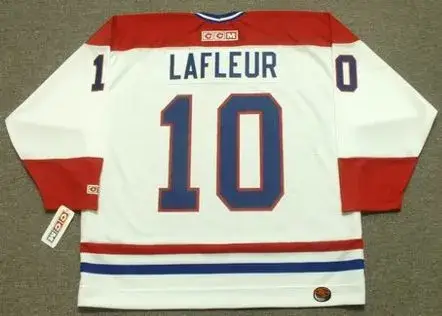 GUY LAFLEUR Montreal Canadiens 1983 CCM Throwback Home NHL Jersey 