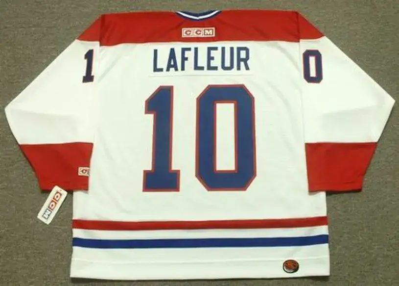 GUY LAFLEUR Montreal Canadiens 1983 CCM Throwback Home NHL Jersey 