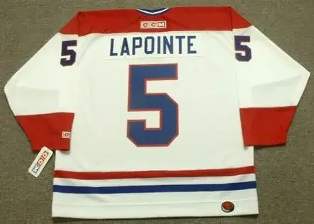 GUY LAPOINTE Montreal Canadiens 1978 CCM Throwback Home NHL Jersey 