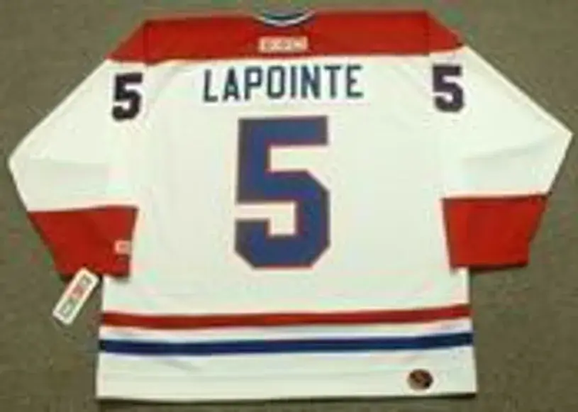 GUY LAPOINTE Montreal Canadiens 1978 CCM Throwback Home NHL Jersey 
