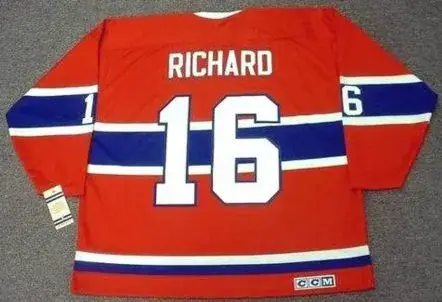 HENRI RICHARD Montreal Canadiens 1973 Away CCM Throwback NHL Hockey Jersey 