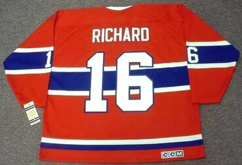 HENRI RICHARD Montreal Canadiens 1973 Away CCM Throwback NHL Hockey Jersey 