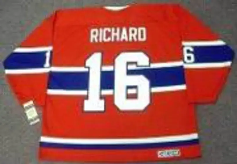 HENRI RICHARD Montreal Canadiens 1973 Away CCM Throwback NHL Hockey Jersey 