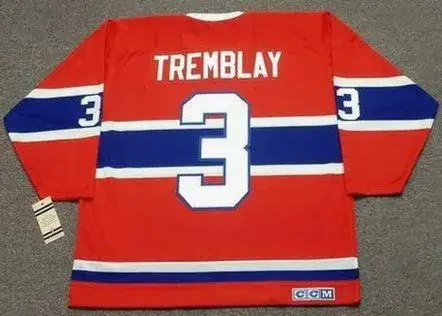 J.C. TREMBLAY Montreal Canadiens 1971 Away CCM Throwback NHL Hockey Jersey 