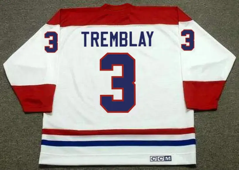 J.C. TREMBLAY Montreal Canadiens 1971 Home CCM NHL Throwback Hockey Jersey