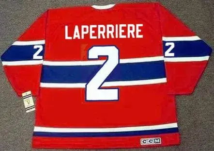 JACQUES LAPERRIERE Montreal Canadiens 1968 Home CCM Throwback NHL Hockey Jersey 