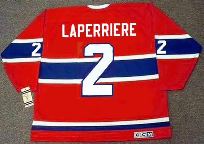 JACQUES LAPERRIERE Montreal Canadiens 1968 Home CCM Throwback NHL Hockey Jersey 