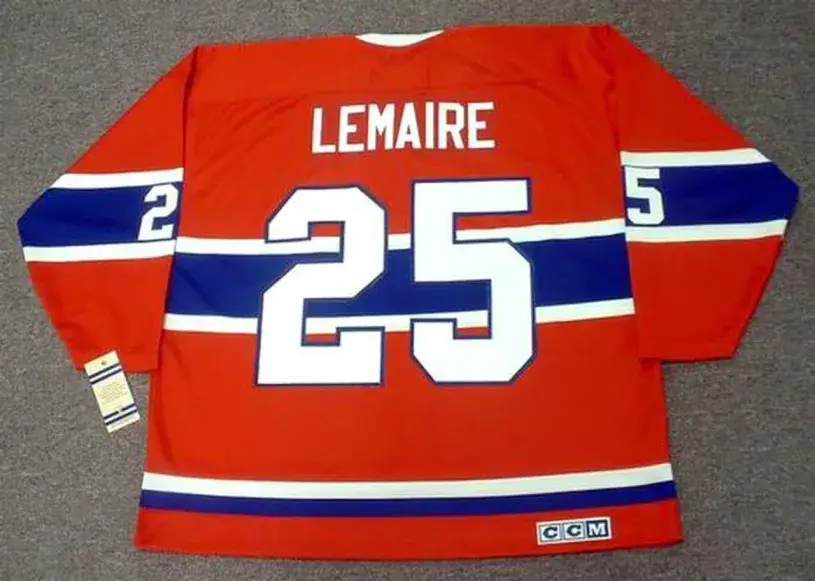 JACQUES LEMAIRE Montreal Canadiens 1971 CCM Vintage Throwback NHL Hockey Jersey 