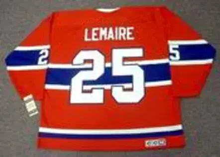 JACQUES LEMAIRE Montreal Canadiens 1971 CCM Vintage Throwback NHL Hockey Jersey 