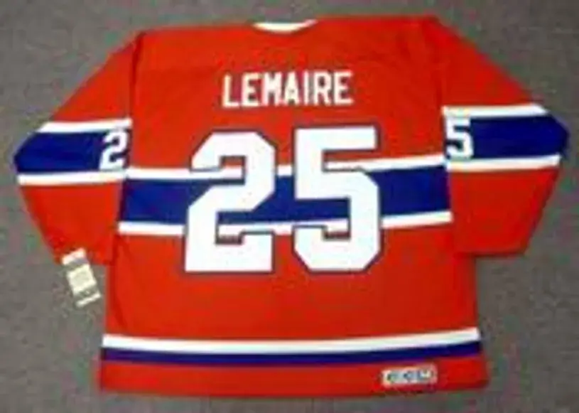 JACQUES LEMAIRE Montreal Canadiens 1971 CCM Vintage Throwback NHL Hockey Jersey 