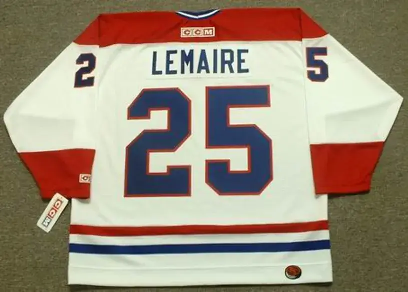 JACQUES LEMAIRE Montreal Canadiens 1978 CCM Throwback Home NHL Jersey 