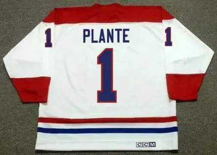 JACQUES PLANTE Montreal Canadiens 1959 Away CCM NHL Throwback Hockey Jersey