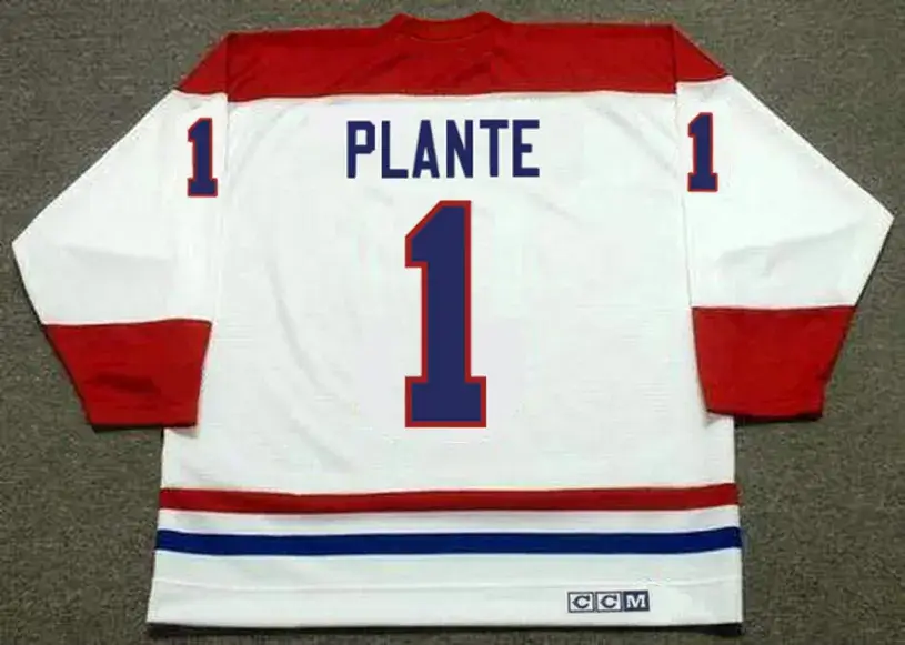 JACQUES PLANTE Montreal Canadiens 1959 Away CCM NHL Throwback Hockey Jersey