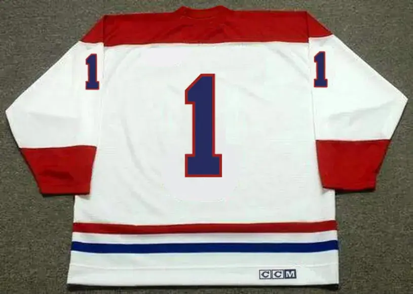 JACQUES PLANTE Montreal Canadiens 1959 Away CCM NHL Throwback Hockey Jersey 