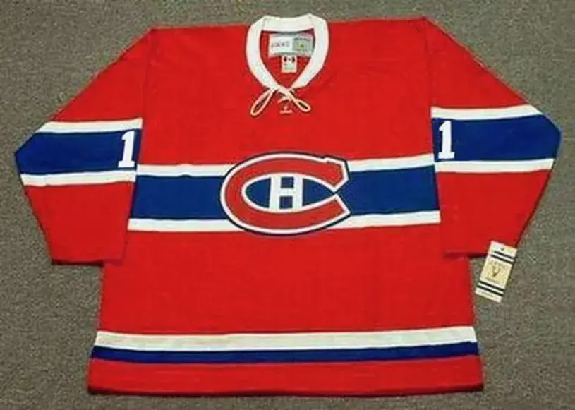 JACQUES PLANTE Montreal Canadiens 1959 Home CCM Throwback NHL Hockey Jersey