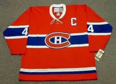 JEAN BELIVEAU Montreal Canadiens 1968 Home CCM NHL Throwback Hockey Jersey