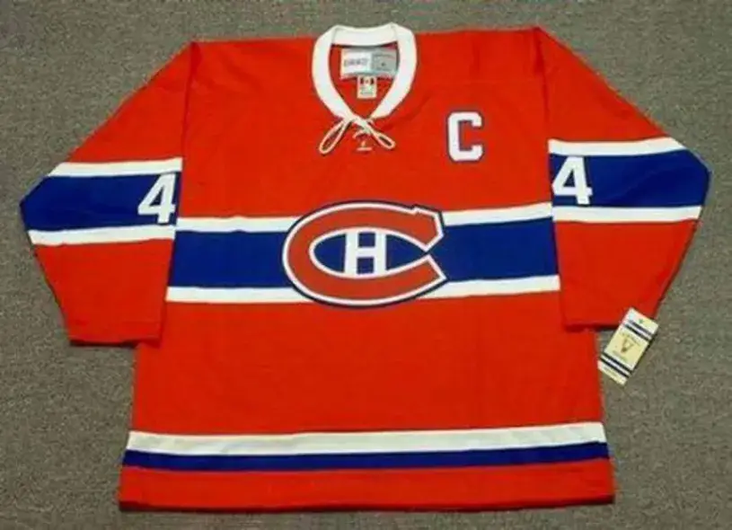 JEAN BELIVEAU Montreal Canadiens 1968 Home CCM NHL Throwback Hockey Jersey