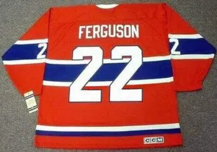 JOHN FERGUSON Montreal Canadiens 1968 Home CCM Throwback NHL Hockey Jersey 