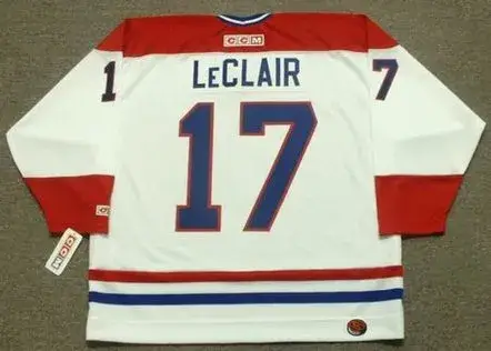 JOHN LeCLAIR Montreal Canadiens 1993 Home CCM Throwback NHL Hockey Jersey 