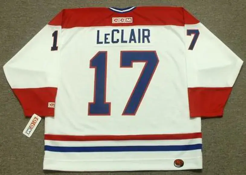 JOHN LeCLAIR Montreal Canadiens 1993 Home CCM Throwback NHL Hockey Jersey 