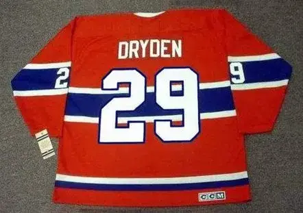 KEN DRYDEN Montreal Canadiens 1973 CCM Throwback NHL Hockey Jersey 