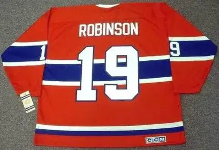 LARRY ROBINSON Montreal Canadiens 1973 CCM Vintage Throwback Away Hockey Jersey 