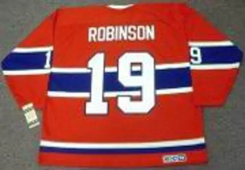 LARRY ROBINSON Montreal Canadiens 1973 CCM Vintage Throwback Away Hockey Jersey 