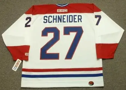 MATHIEU SCHNEIDER Montreal Canadiens 1993 Home CCM Throwback NHL Hockey Jersey 