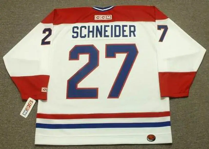 MATHIEU SCHNEIDER Montreal Canadiens 1993 Home CCM Throwback NHL Hockey Jersey 